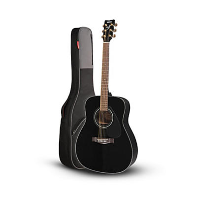 Yamaha Yamaha F335 Acoustic Guitar Black with Road Runner RR1AG  Gig Bag