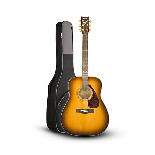 Yamaha F335 Acoustic Guitar Regular Tobacco Brown Sunburst with Road Runner RR1AG Gig Bag