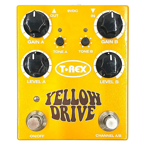T-Rex Engineering Yellow Drive Distortion Effect Pedal