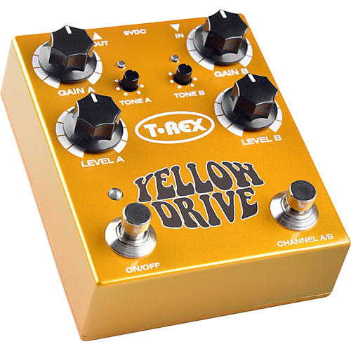 Yellow Drive Distortion Guitar Effects Pedal