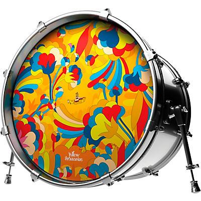 EVANS Yellow Submarine Primrose Prairie Bass Drum Head