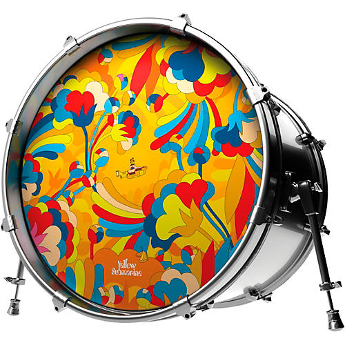 EVANS Yellow Submarine Primrose Prairie Bass Drum Head 20 in.