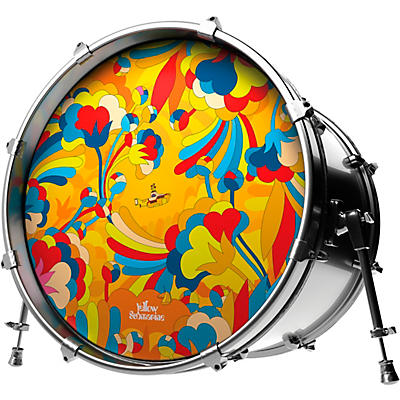 EVANS Yellow Submarine Primrose Prairie Bass Drum Head