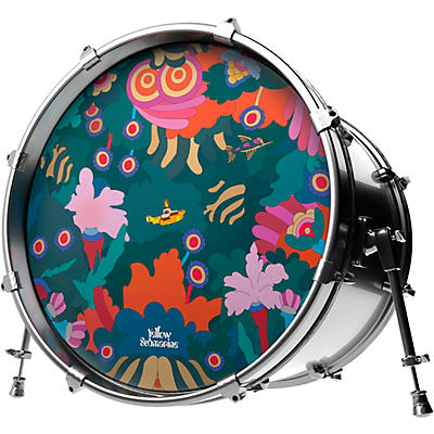 EVANS Yellow Submarine Under the Sea Bass Drum Head
