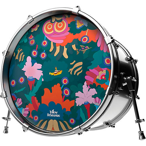EVANS Yellow Submarine Under the Sea Bass Drum Head 20 in.