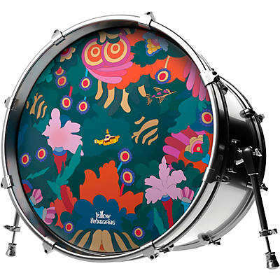 EVANS Yellow Submarine Under the Sea Bass Drum Head