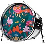 Evans Yellow Submarine Under the Sea Bass Drumhead 20 in.