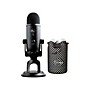 Blue Yeti Blackout Studio Black Bundle w/ Jupiter Micozy Mic Cover