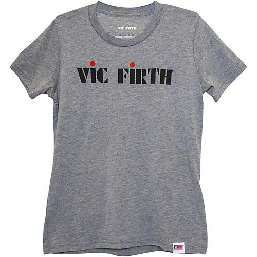 Vic Firth Youth Logo T-Shirt Large Gray