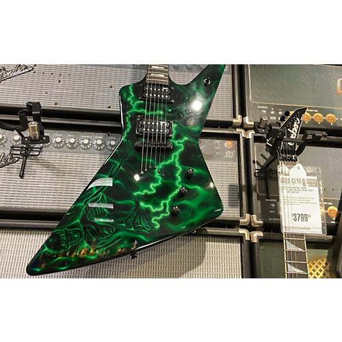 Dean Z AIRBRUSHED USA 1/50 Solid Body Electric Guitar Green