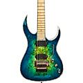 B.C. Rich Z6 Prophecy Archtop with Floyd Rose Electric Guitar Reptile EyeCyan Blue