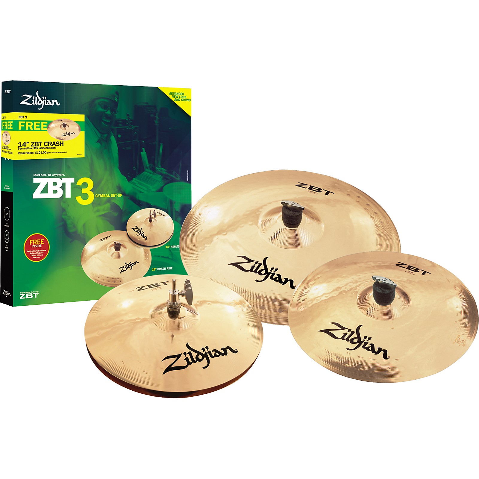 Zildjian ZBT 3 2008 Cymbal Pack Musician's Friend