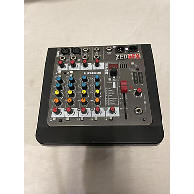 Allen & Heath ZED-6FX 4-channel Mixer With Effects Unpowered Mixer