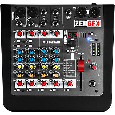 Allen & Heath ZED-6FX 6-Channel Mixer With FX