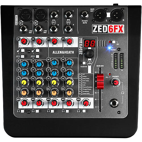 Allen & Heath ZED-6FX 6-Channel Mixer With FX