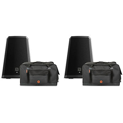 Electro-Voice ZLX-15BT Powered Speaker Pair With Road Runner Bags