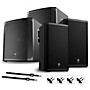 Electro-Voice ZLX-15P G2 1,000W Powered Speaker Pair With ELX200-18SP Subwoofers, Stands & Cables