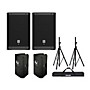 Electro-Voice ZLX-8P G2 Powered Speaker Pair With Covers and Stands