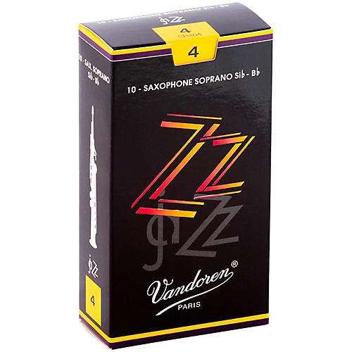 Vandoren ZZ Soprano Saxophone Reeds Strength 4, Box of 10
