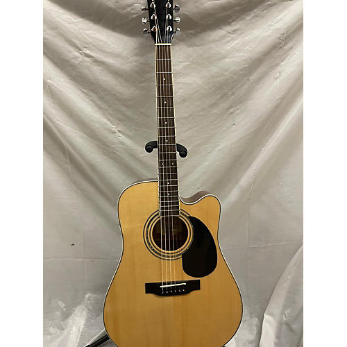 Zager Zad50ce Acoustic Electric Guitar Natural