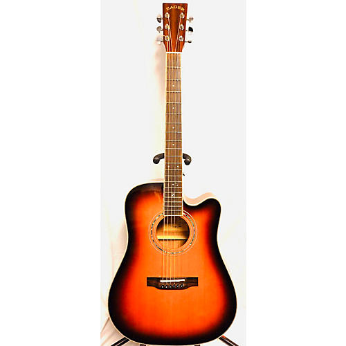 Zager Zad50ce-vs Acoustic Electric Guitar Vintage Sunburst