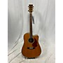 Used Zager Zad80ce Acoustic Electric Guitar Natural
