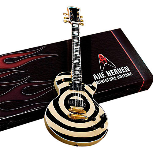 Zakk Wylde Signature Cream Bullseye Les Paul Miniature Guitar Replica Collectible