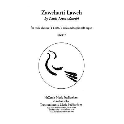Transcontinental Music Zawcharti Lawch TTBB composed by Louis Lewandowski