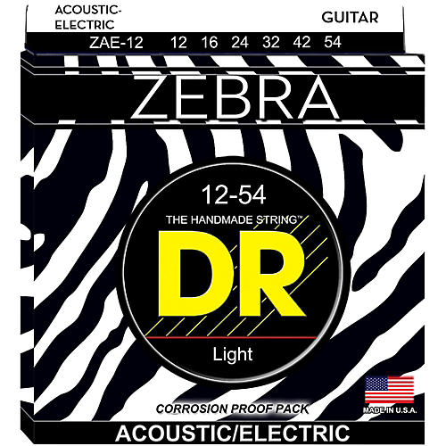 Zebra Medium Acoustic-Electric Guitar Strings