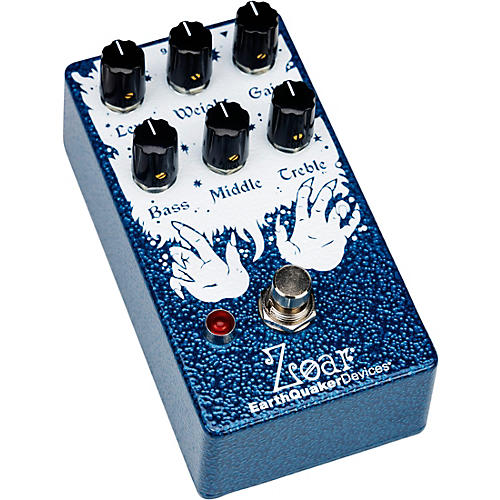 EarthQuaker Devices Zoar Dynamic Audio Grinder Distortion Effects Pedal Condition 1 - Mint Blue and White