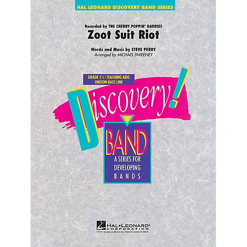 Hal Leonard Zoot Suit Riot Concert Band Level 1 1/2 by Cherry Poppin' Daddies Arranged by Michael Sweeney