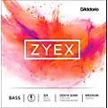 D'Addario Zyex Series Double Bass E String 4/4 Size Light3/4 Size Medium