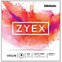D'Addario Zyex Series Violin A String 4/4 Size Heavy Aluminum