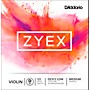 D'Addario Zyex Series Violin D String 1/2 Size
