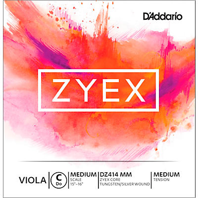 D'Addario Zyex Viola String G Medium Scale 4/4 Silver