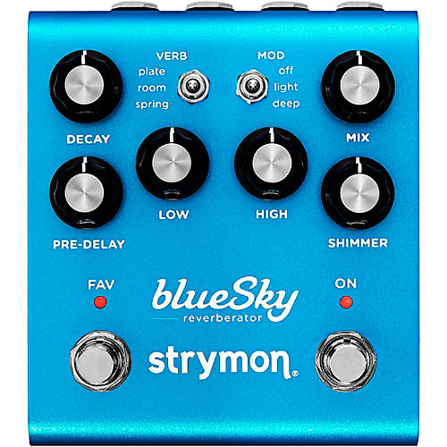 Strymon blueSky V2 Reverb Effects Pedal Blue