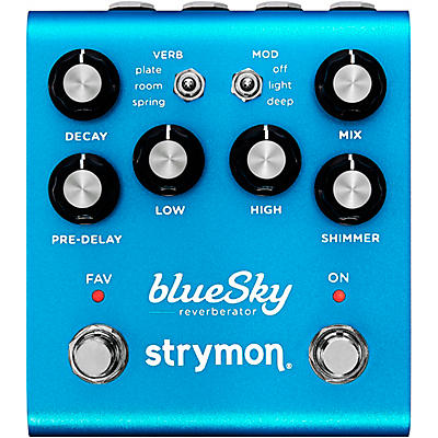Strymon blueSky V2 Reverberator Effects Pedal -
