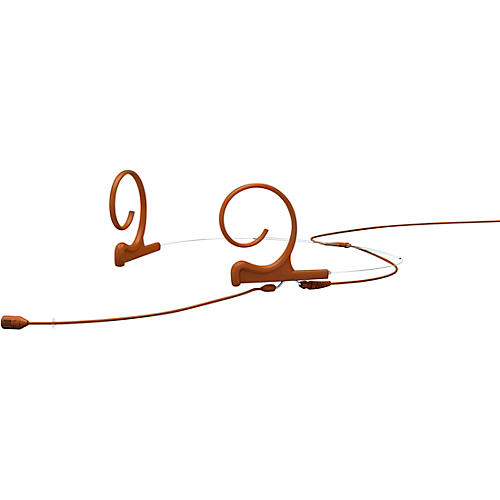 d:fine FID Slim Directional Headset Microphone, Dual ear, 120mm boom, Microdot connector, Brown