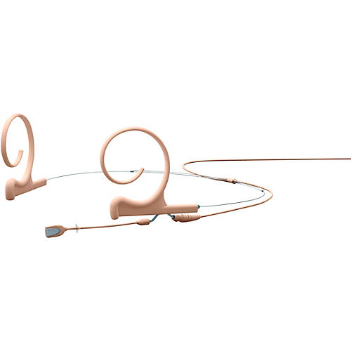 d:fine FIO Slim Omnidirectional Headset Microphone, Dual ear, 40mm boom, Microdot connector, Beige