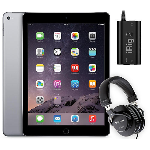 iPad Air 2 128GB Space Grey with iRig 2 and TH-200X Headphones
