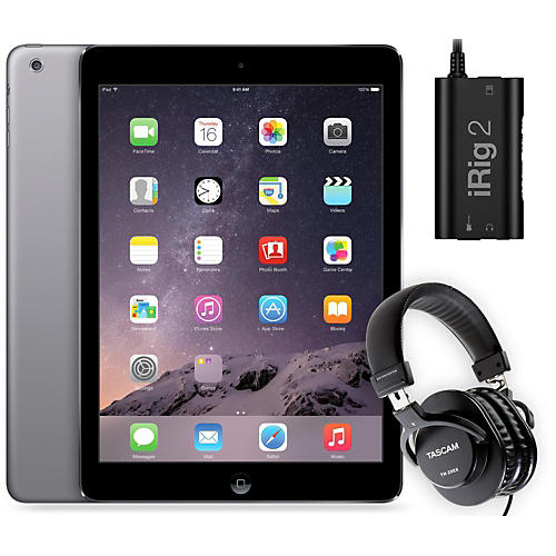 iPad Air 3 MD786LL/B with iRig 2 and TH-200X Headphones