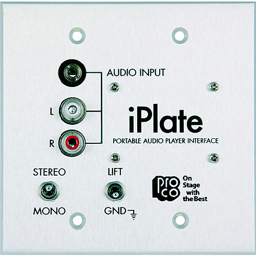 iPlate Portable Audio Player Interface Wallplate