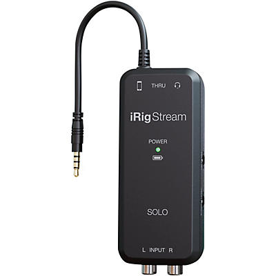 IK Multimedia iRig Stream Solo Audio Interfaces for iOS Mac and Select Android Devices