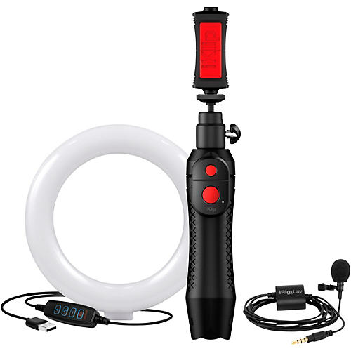 iRig Video Creator Bundle With Mic, Stand and Ring Light