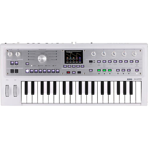 KORG microKORG 2 Keyboard Synthesizer & Vocoder Limited Edition White