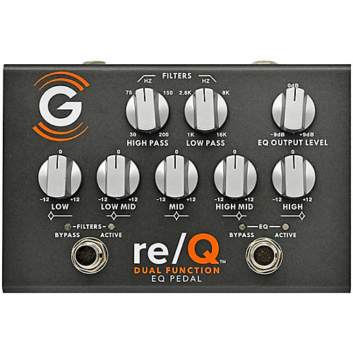 Genzler Amplification re/Q Dual Function EQ Pedal Platinum Silver