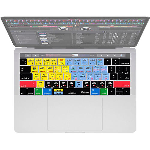 KB Covers rekordbox Keyboard Cover for Macbook Pro 2016+ with Touch Bar