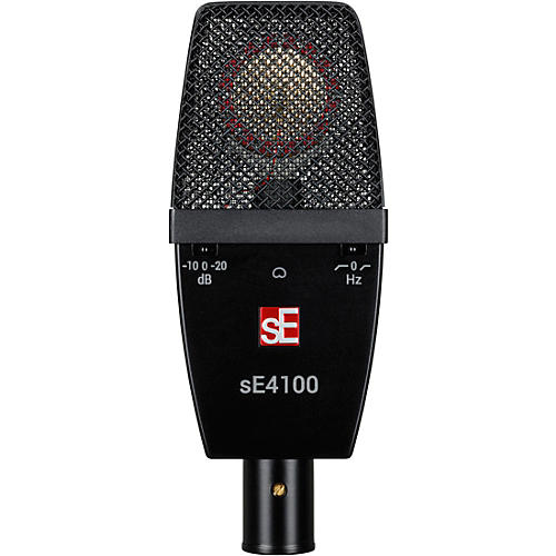 sE Electronics sE 4100 Large Diaphragm Cardioid Condenser Microphone w/Mount and Case Black