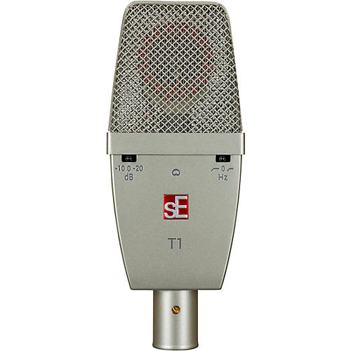 sE Electronics sE T1 Large Diaphragm Condenser Cardioid Microphone w/Mount and Case Titanium