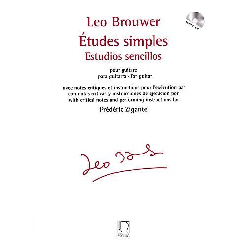 Max Eschig Études simples for Guitar Editions Durand Series Softcover with CD